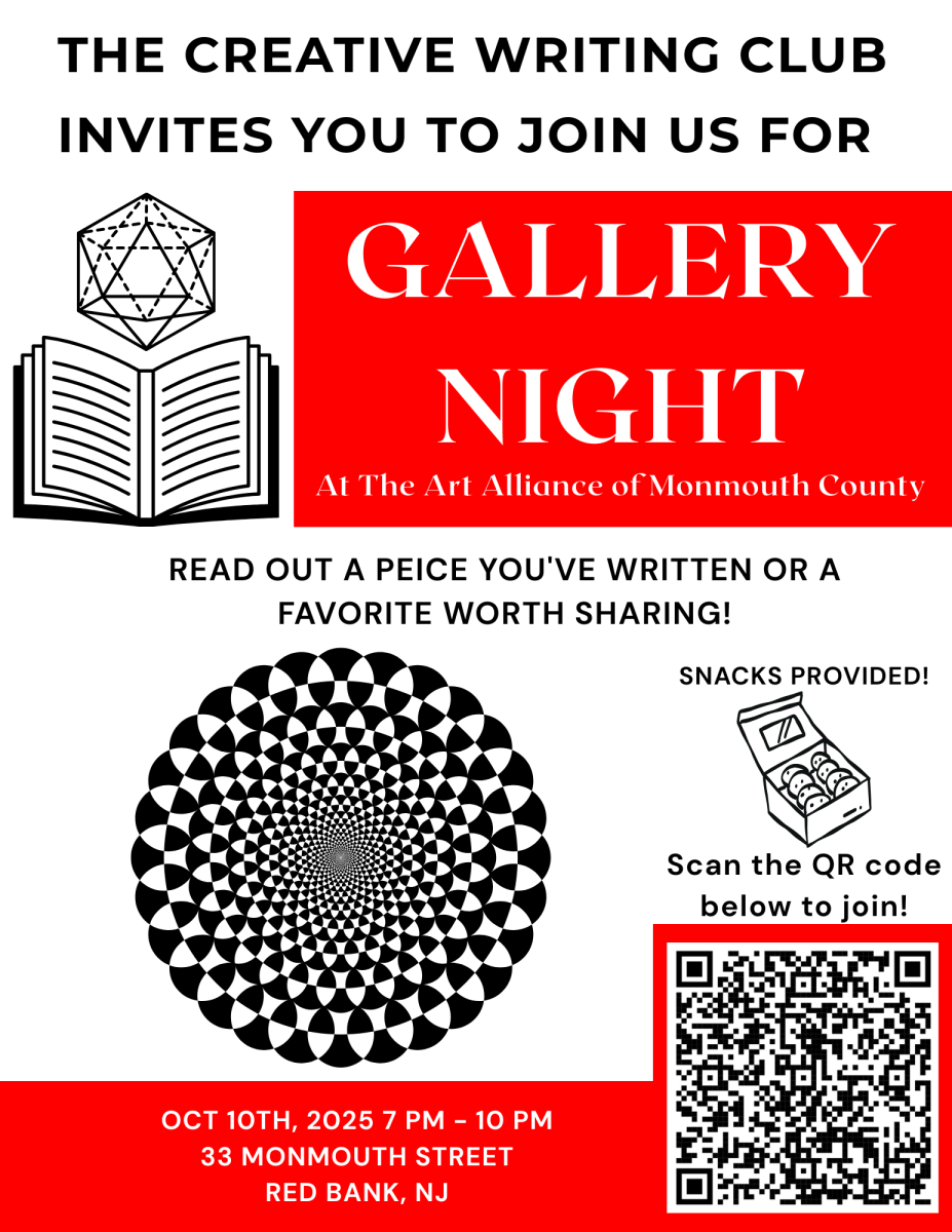 Join The Creative Writing Club For Gallery Night, Oct. 10
